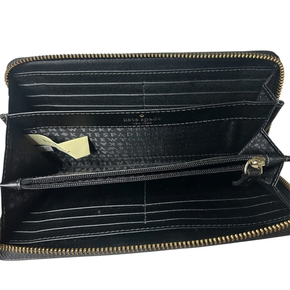 Kate Spade  New York Neda Wellesley Black Zip-around Wallet